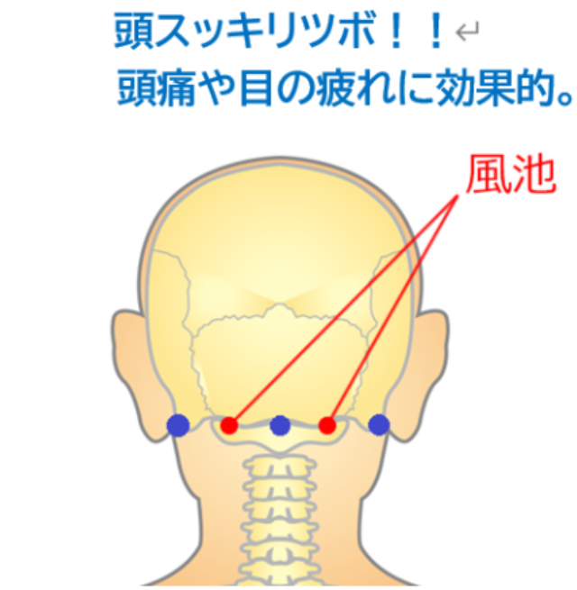 風邪の諸症状に効果的なツボ『風池（ふうち）』